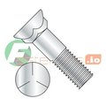 Newport Fasteners Plow Bolt, 5/8"-11 Thrd Sz, 3" L, Steel, Zinc Plated, 150 PK 755147